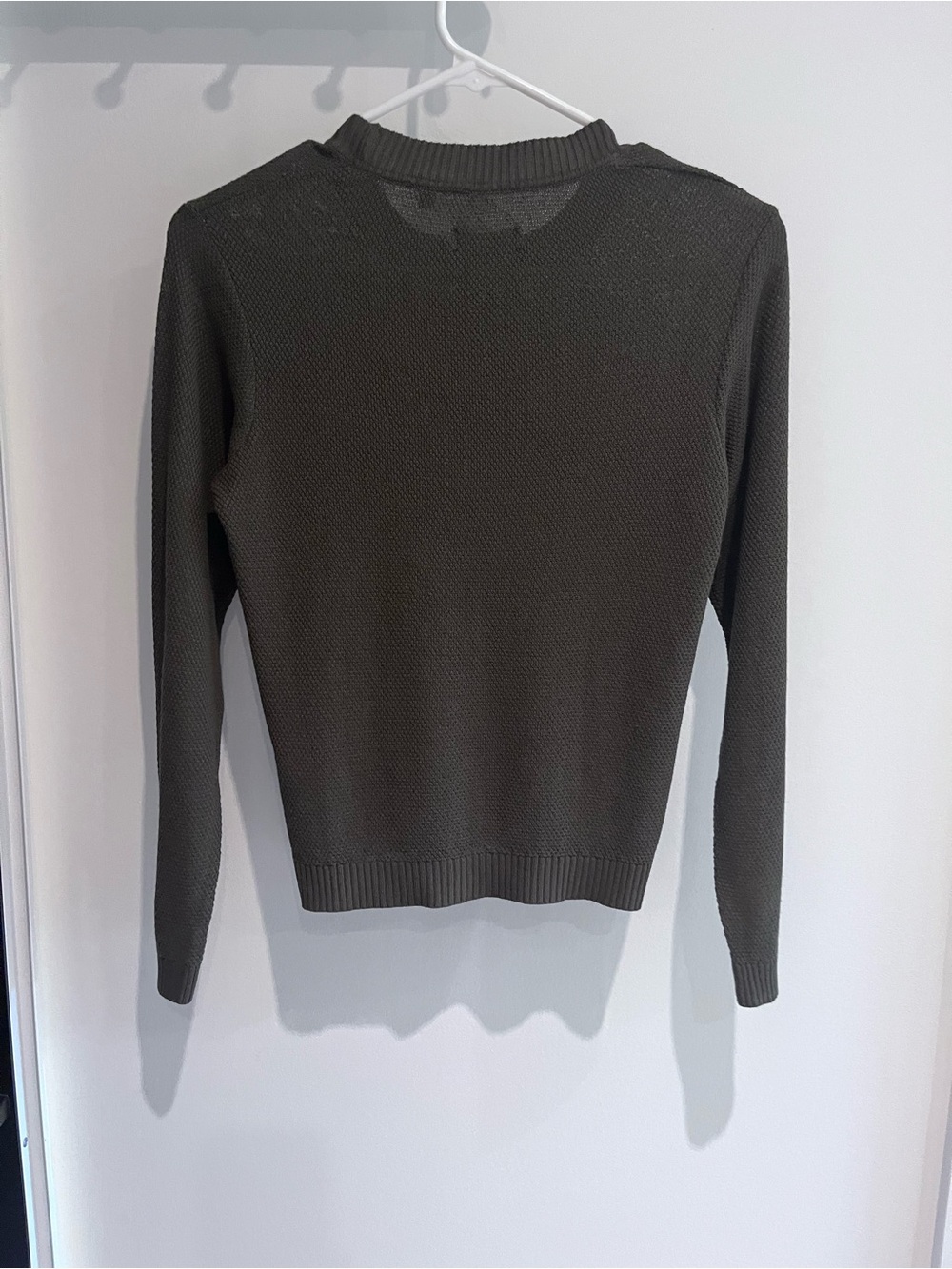 KOTN Women's Scoop Crewneck Sweater in Dark Gray